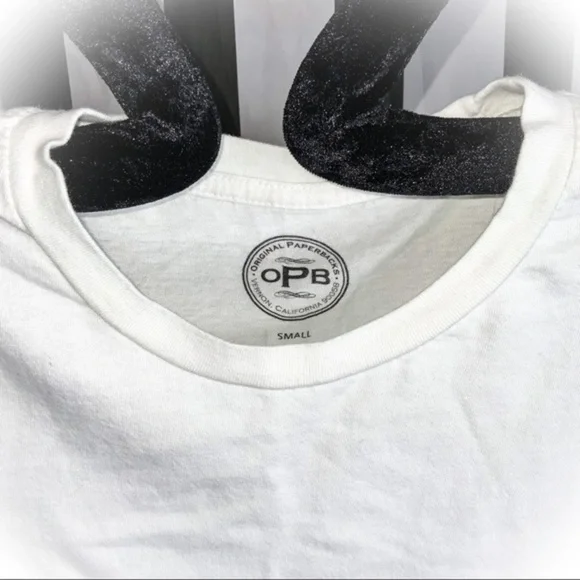 NWOT ORIGINAL PAPERBACKS MENS MINT GREEN OMBRÉ RELAXED TEE SIZE SMALL - Picture 4 of 5